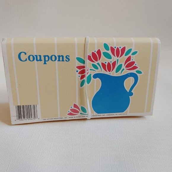 VINTAGE Coupon Binder Accordion Folder 1989 Clever Inflation Busting Tool - Picture 3 of 7